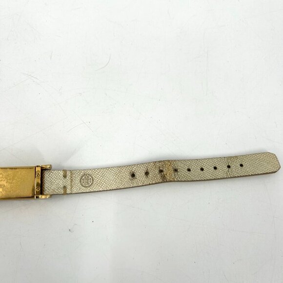 TORY BURCH Gold Tone Metallic Fitbit Holder Leather Wrap Bracelet - Picture 7 of 10